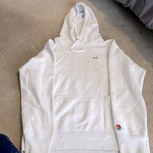 Hollister Hoodie, Size Medium, White